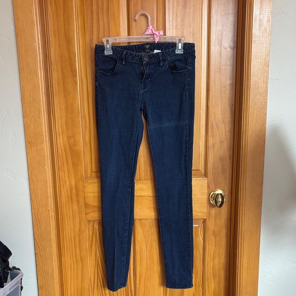 J CREW Women's Skinny City Fit Dark Blue Jeans